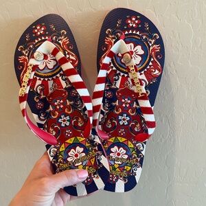 Dolce & Gabbana x Havaianas Red and White Flip-Flops